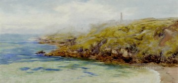 Beach Painting - Fermain Bay Guernsey landscape Brett John Beach